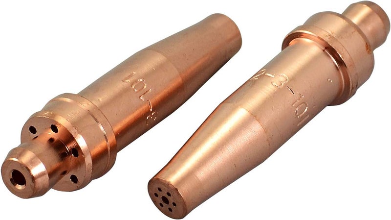 RIVERWELD Acetylene Cutting Tips 3-101 size 2 & 2-3-101 for Victor-Style Oxygen Oxy Oxyfuel Cutter Torch Made of Copper Pack of 2 - Image 1